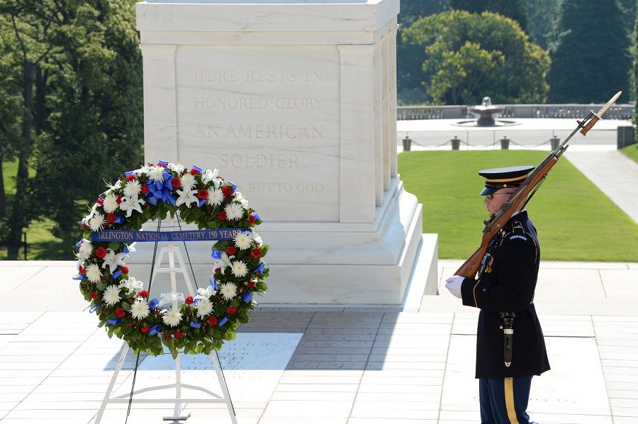The+Arlington+National+Cemetery+observes+its+150+anniversary+with+a+wreath+laying+ceremony+at+the+Memorial+Amphitheater%2C+Tomb+of+the+Unknown+Soldier+in+Arlington%2C+Va.%2C+June+16%2C+2014.+%28U.S.+Army+photio+by+Alfredo+Barraza%29