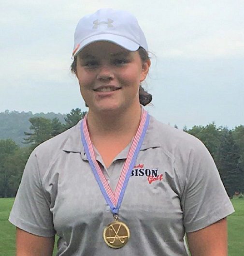 Christina McGinnis with her second place medal.