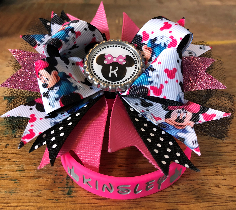 Bows and bracelets were made in memory of Kinsley.