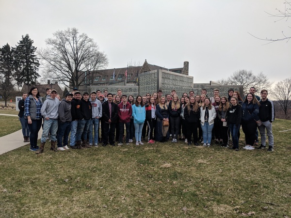 Students that attended the field trip to the Pittsburgh Holocaust Museum.