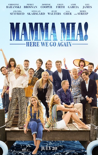 The Mamma Mia! Here We Go Again poster.