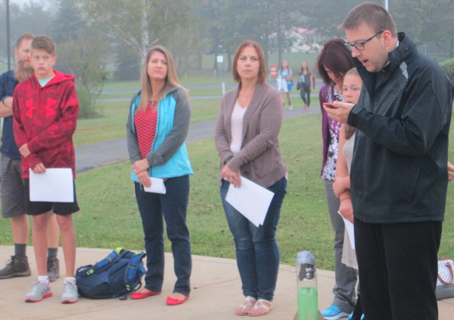 Father Kleckner from St. Francis Church was the guest speaker at See You at the Pole.