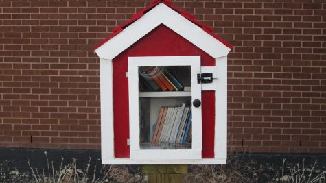 The Little Library outside the lobby.