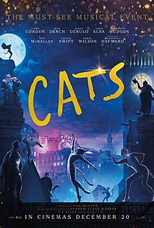 Source: Wikipedia
Cats 2019 Movie Poster