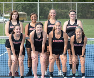 Front, L to R: Katelyn Olson, Lindsey Kerlin, Kylie VanTassel, Kirstie VanTassel.
 Back, L to R: Kendyhl Luzier, Lauryn Kitchen, Ally Gaines, Peyton Reese. (Missing is Chloe Rowles and Lillian Mercado.)
