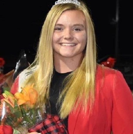 Olivia Bender, after picking the winning rose.