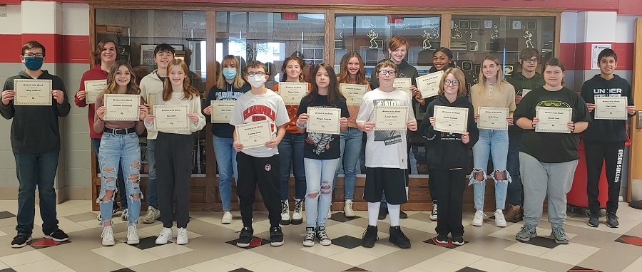 January students of the month honored