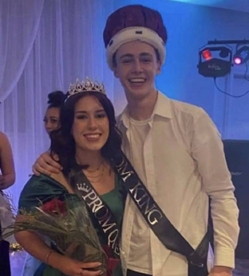 This years Prom King and Queen, Luke Sidorick and Madison Wanamaker.