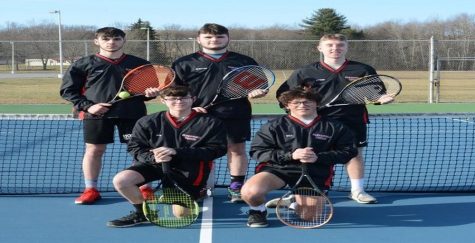 The boys tennis returning letterman from 2021-2022 season.
From left to right: Isakk Way, Ben Wriglesworth, Braylen Way, Will Brickley, and Ethan Evilsizor 

Source: https://www.clearfield.org
