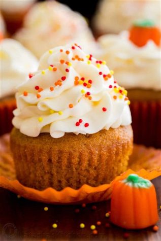 Pumpkin Cupcakes with Browned Butter Cream Cheese Frosting