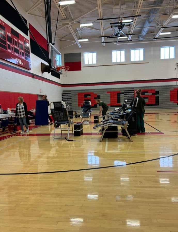 Set-up+for+blood+drive.